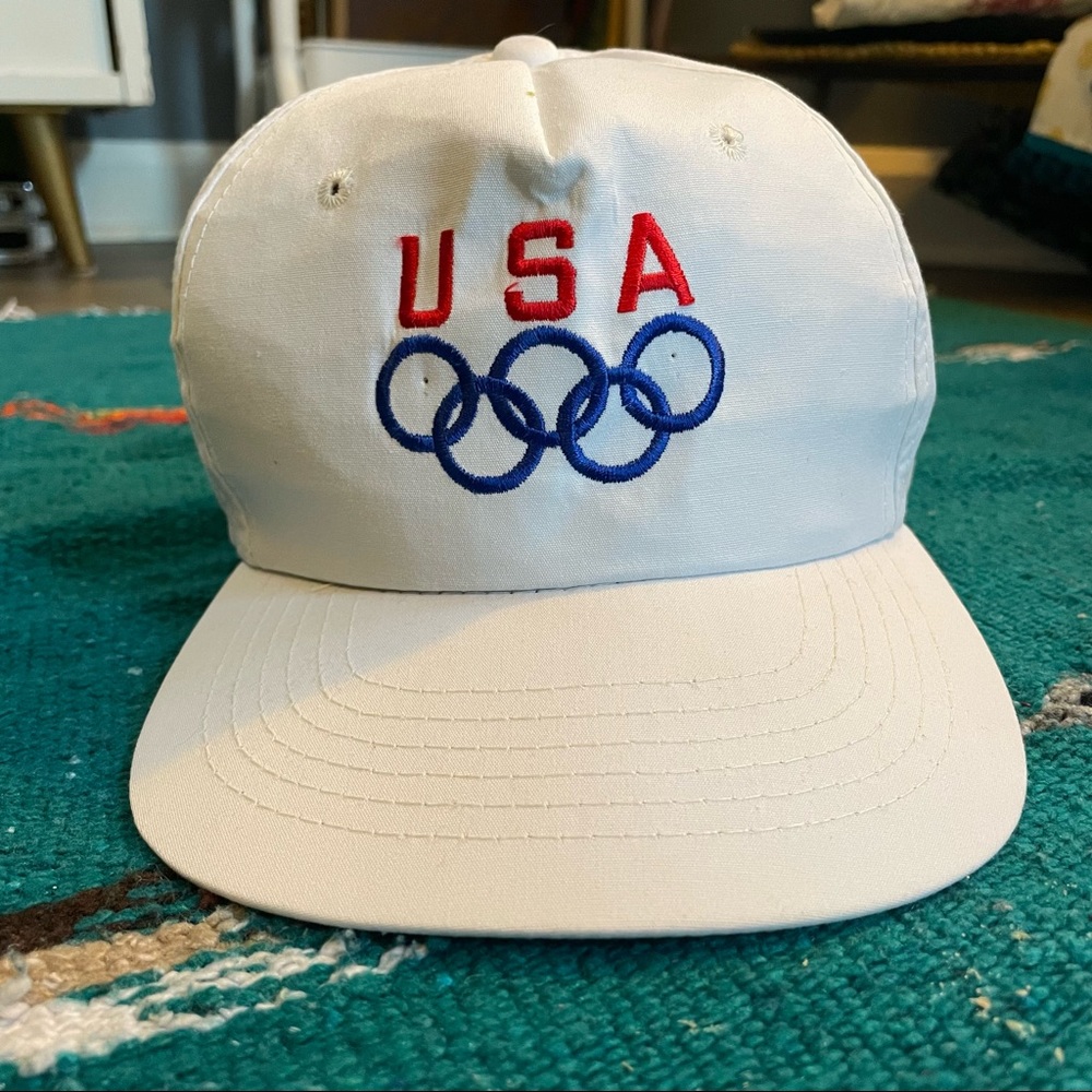 Vintage Team USA Olympics Hat 1980’s Drew Pearson Clutch OSFA Adult Adjustable